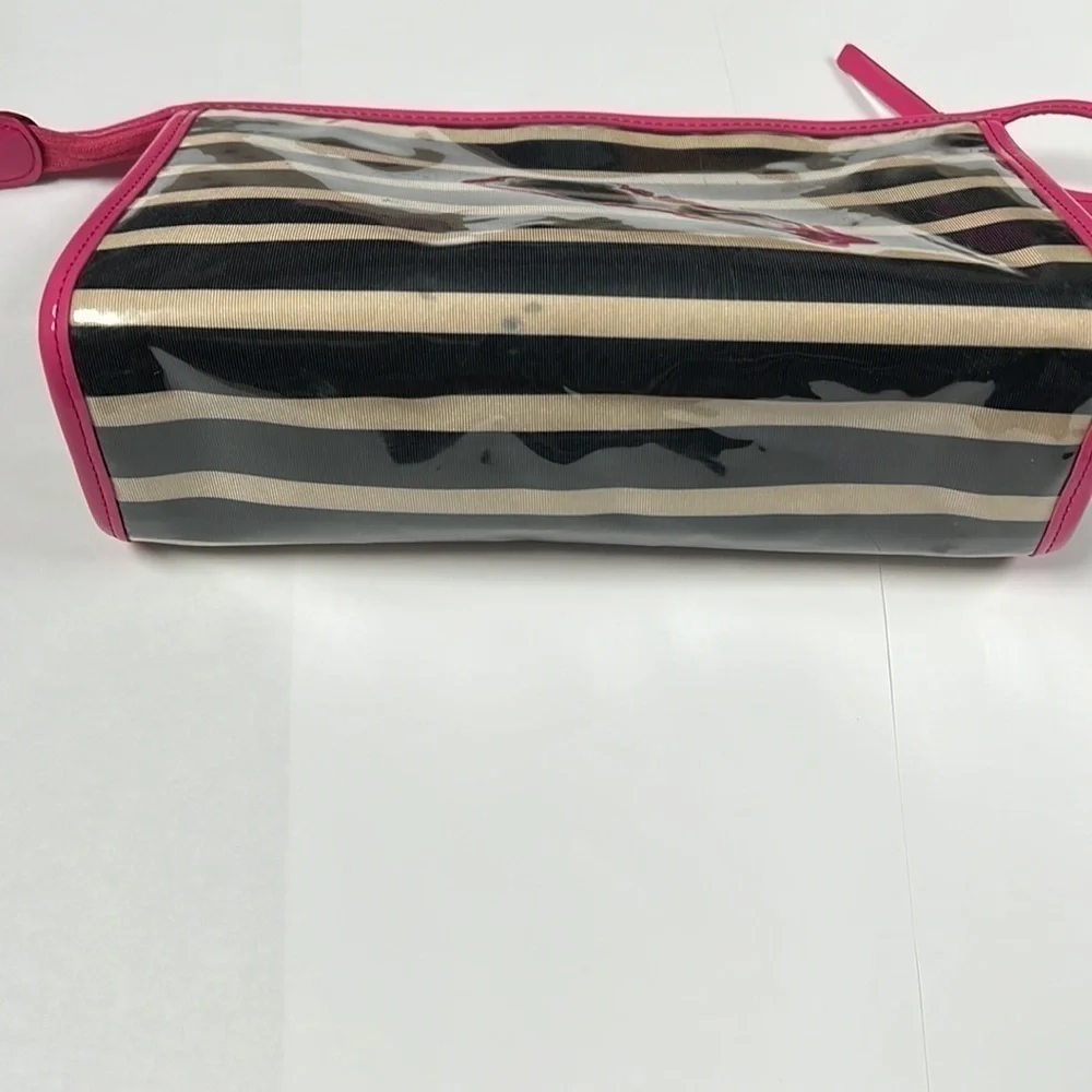 Kate Spade Large Heddy Thalia Striped Glazed Clutch Bag